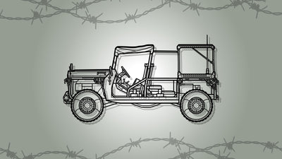 Wheeled military vehicle