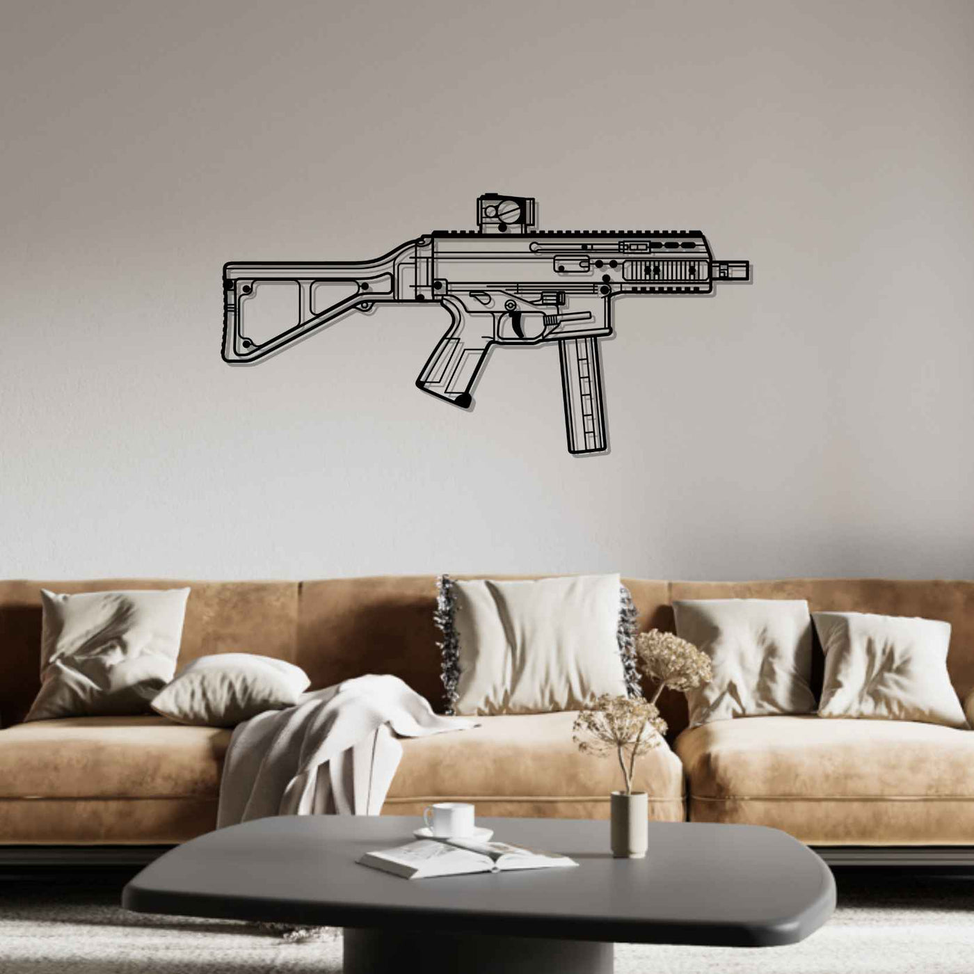 APC9 Silhouette Metal Wall Art