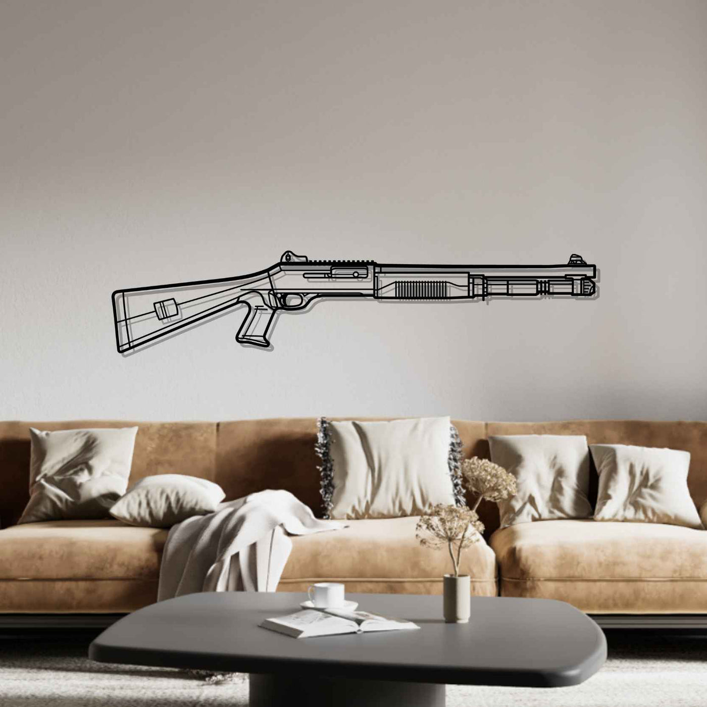 M4 Silhouette Metal Wall Art