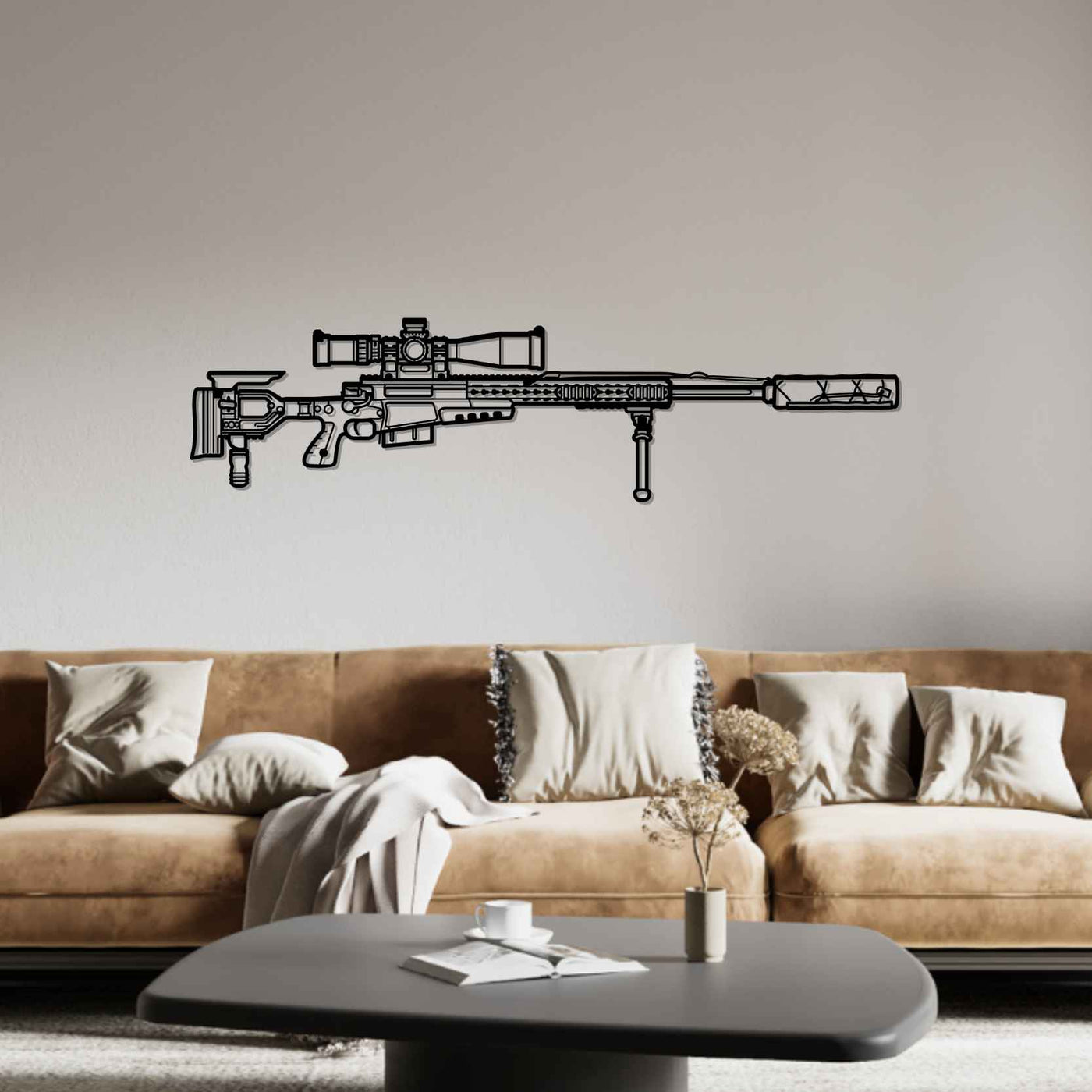 AWM G22A2 Silhouette Metal Wall Art