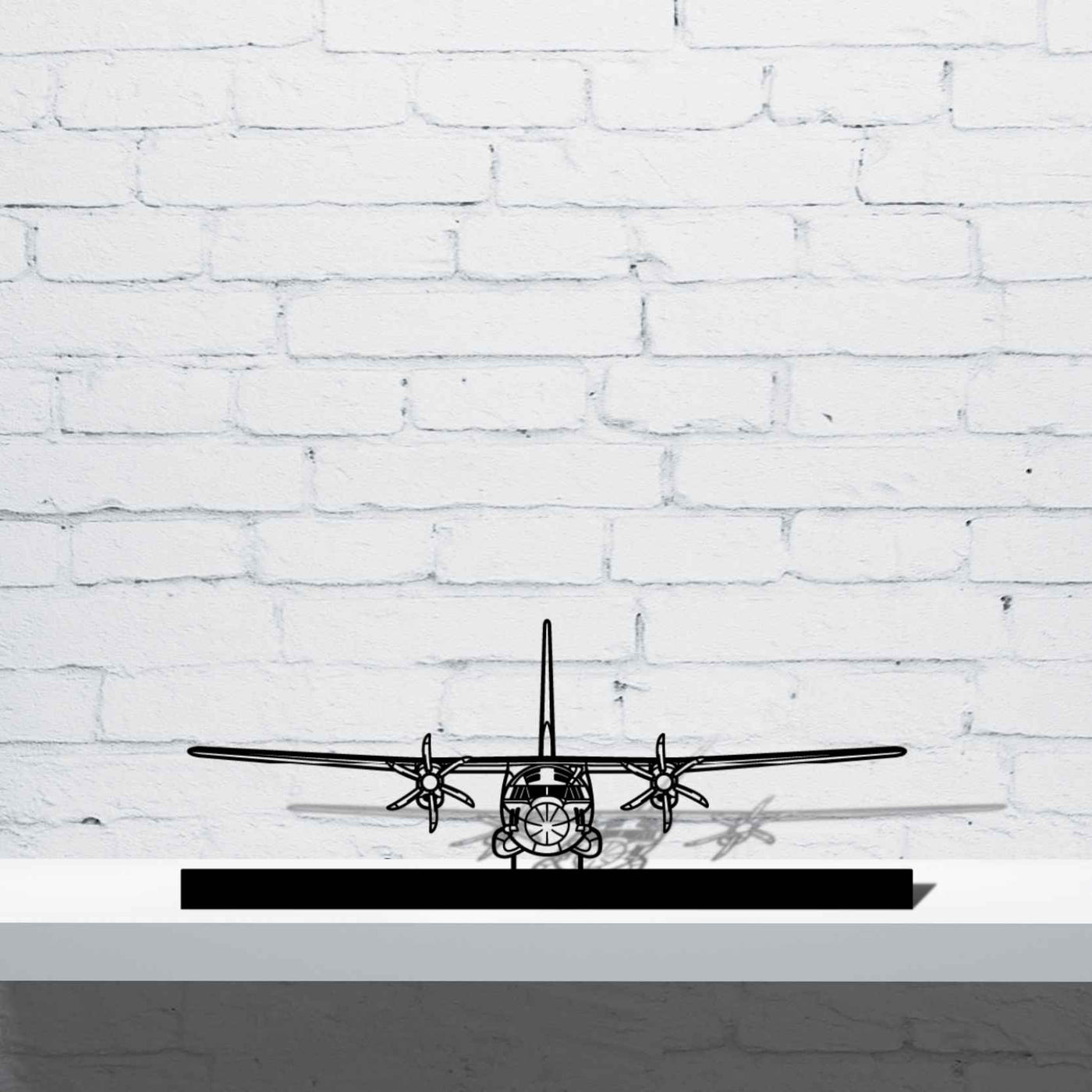 C-27J Spartan Silhouette Metal Art Stand