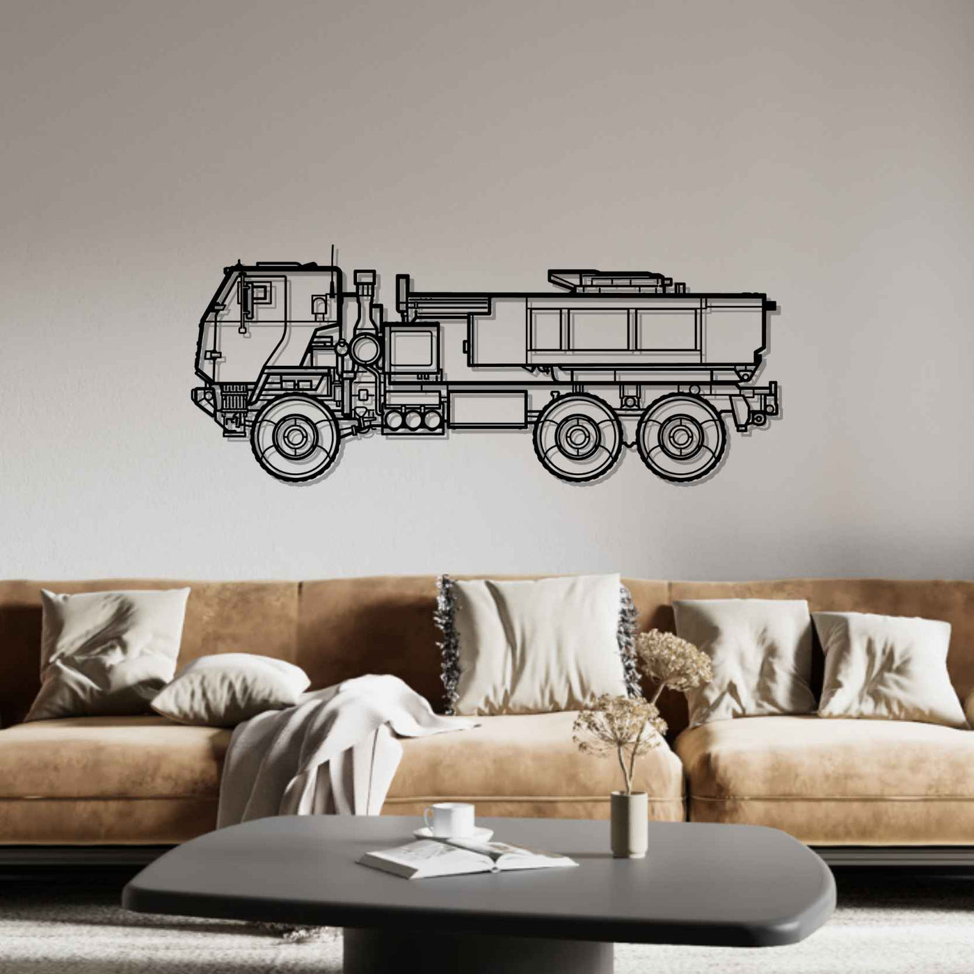 M142 HIMARS Silhouette Metal Wall Art