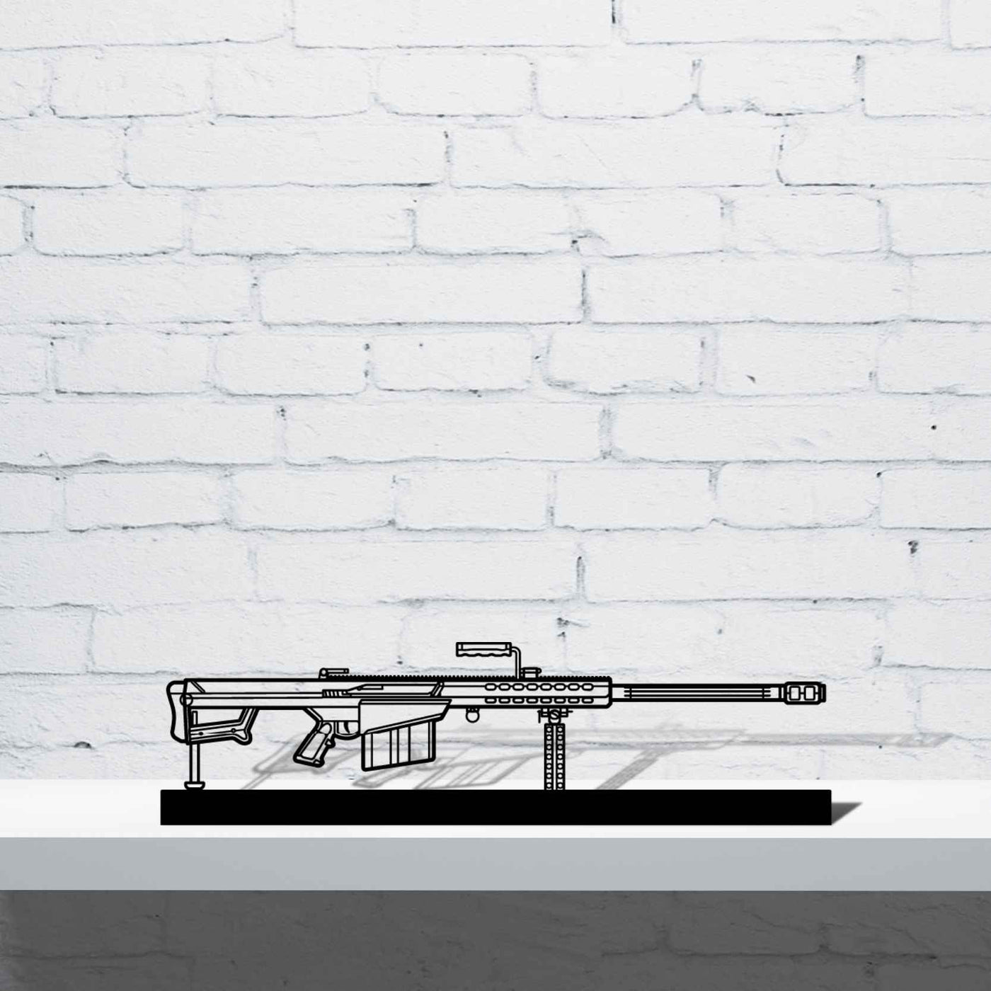 M82A1 Silhouette Metal Art Stand