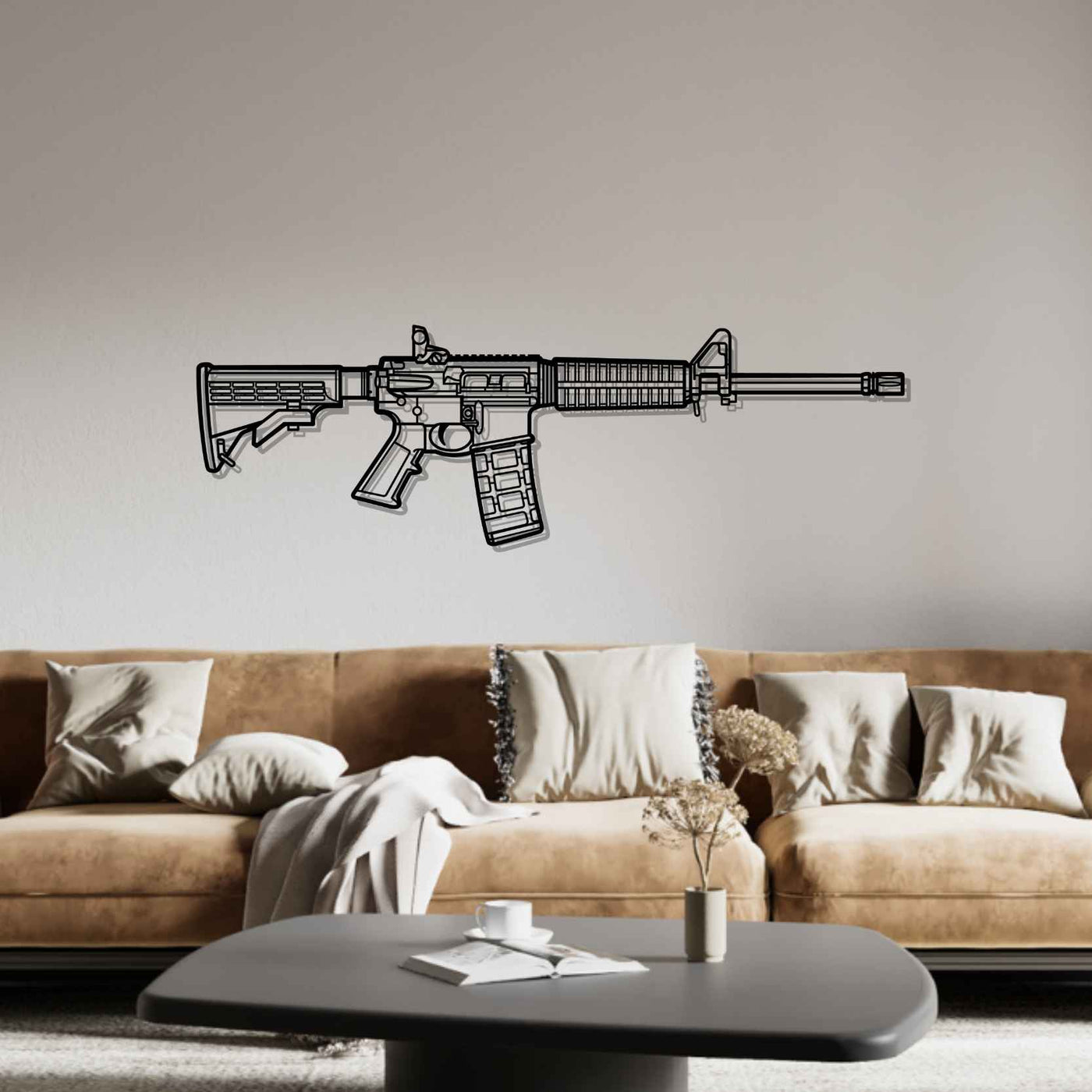 MP 15 Sport 2 Silhouette Metal Wall Art