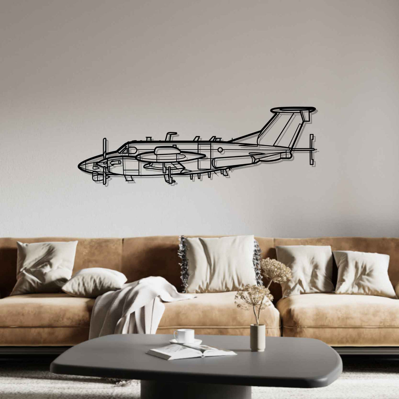 RC-12X Guardrail Silhouette Metal Wall Art