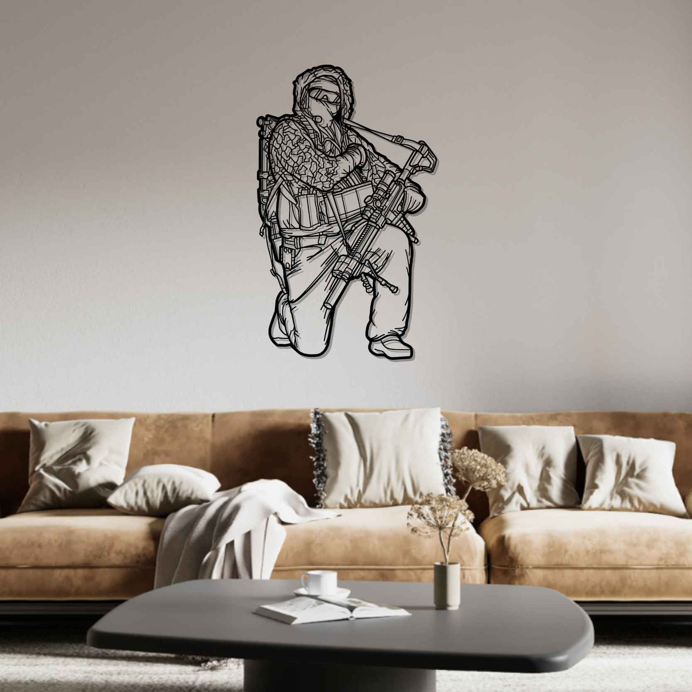 American Operator Silhouette Metal Wall Art