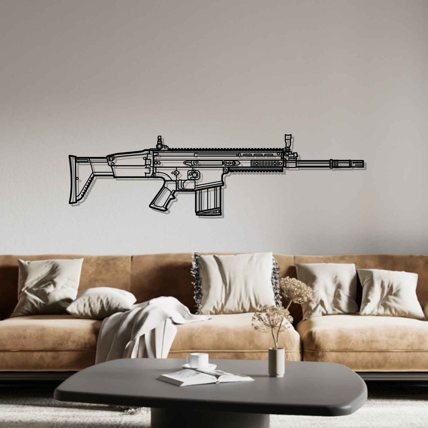 Mk17 Silhouette Metal Wall Art