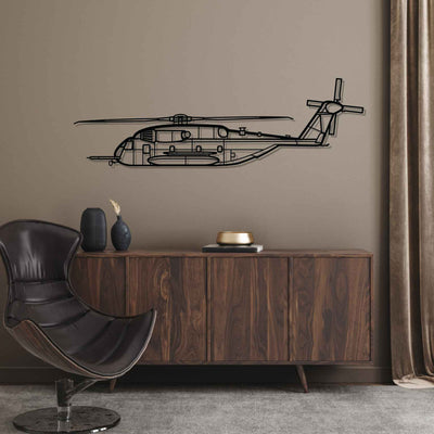 CH-53E Super Stallion Silhouette Metal Wall Art