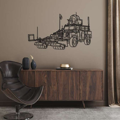 RG-31 Angle Silhouette Metal Wall Art