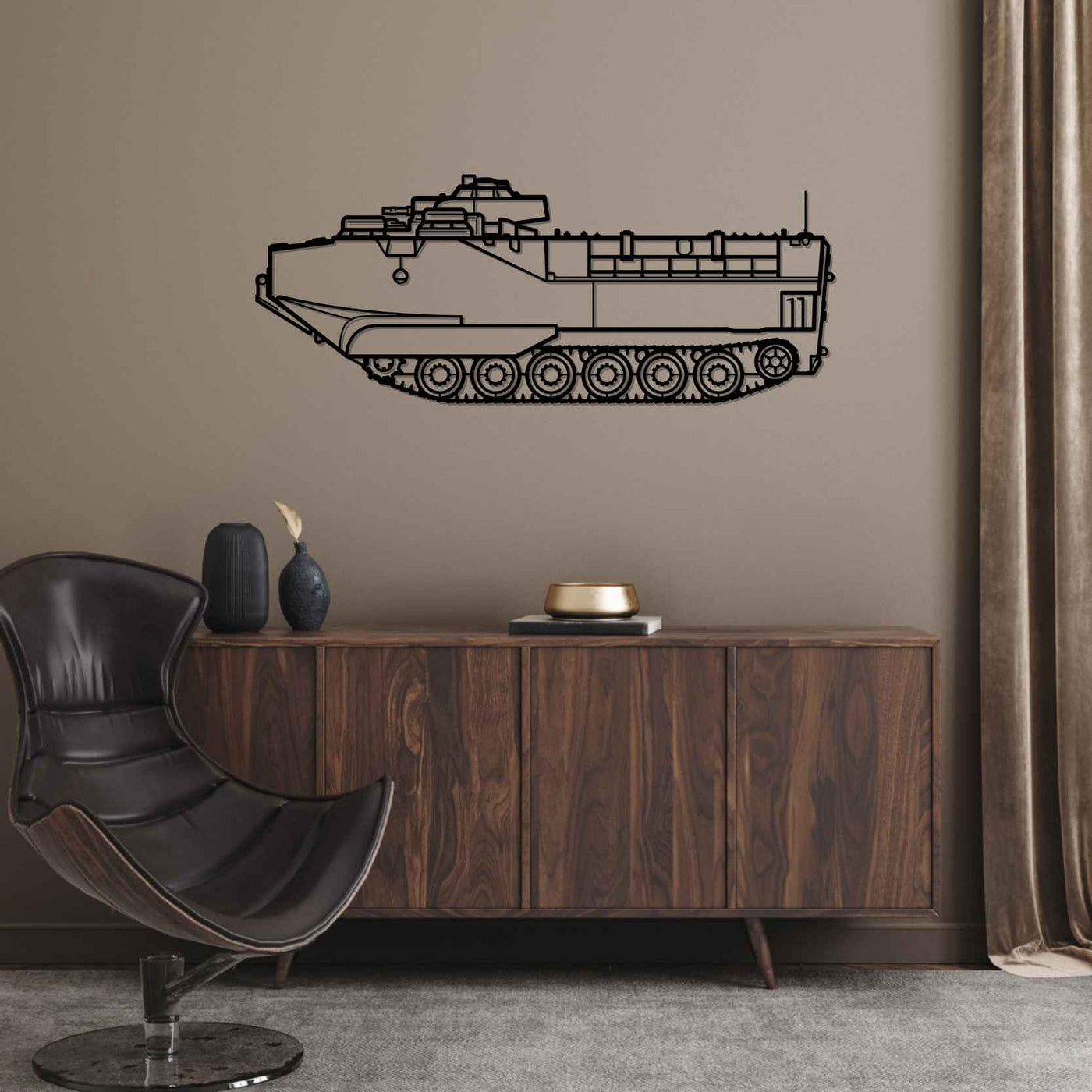 AAVP7A1 Silhouette Metal Wall Art