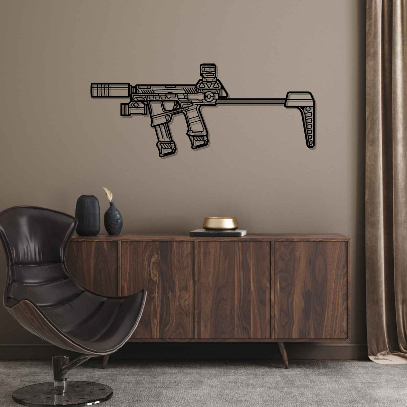 Raider MP17 Silhouette Metal Wall Art