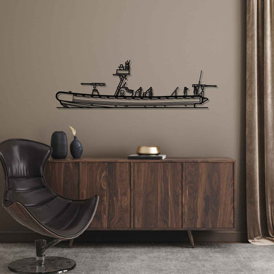 NSW RHIB Silhouette Metal Wall Art