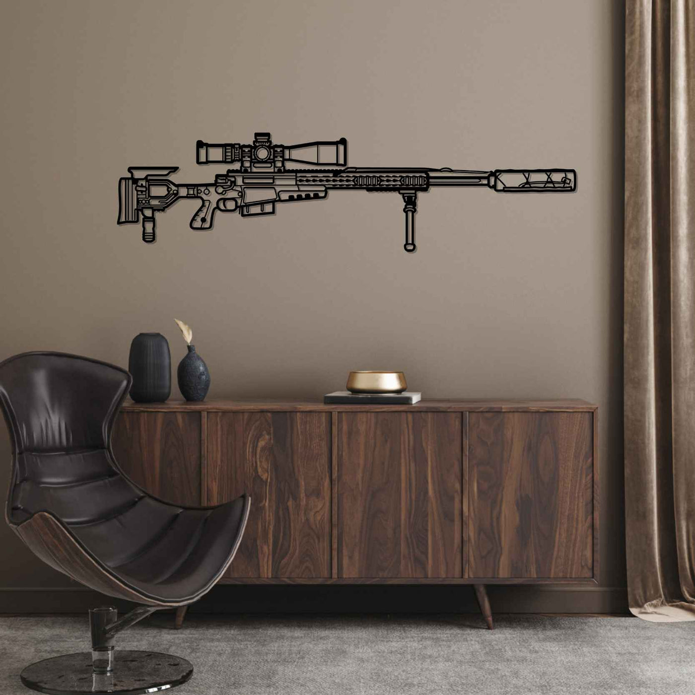 AWM G22A2 Silhouette Metal Wall Art