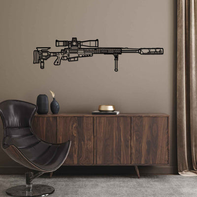 AWM G22A2 Silhouette Metal Wall Art