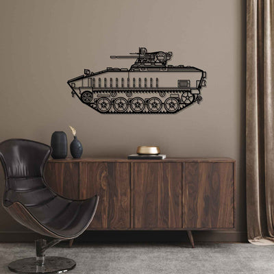 AMX 10P Silhouette Metal Wall Art