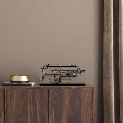 MP7A1 Silhouette Metal Art Stand