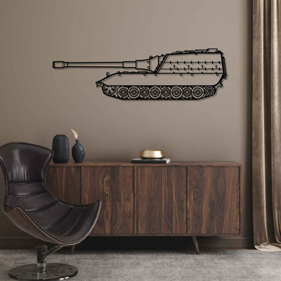 JPZ E 100 Silhouette Metal Wall Art