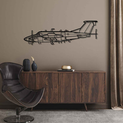 RC-12X Guardrail Silhouette Metal Wall Art