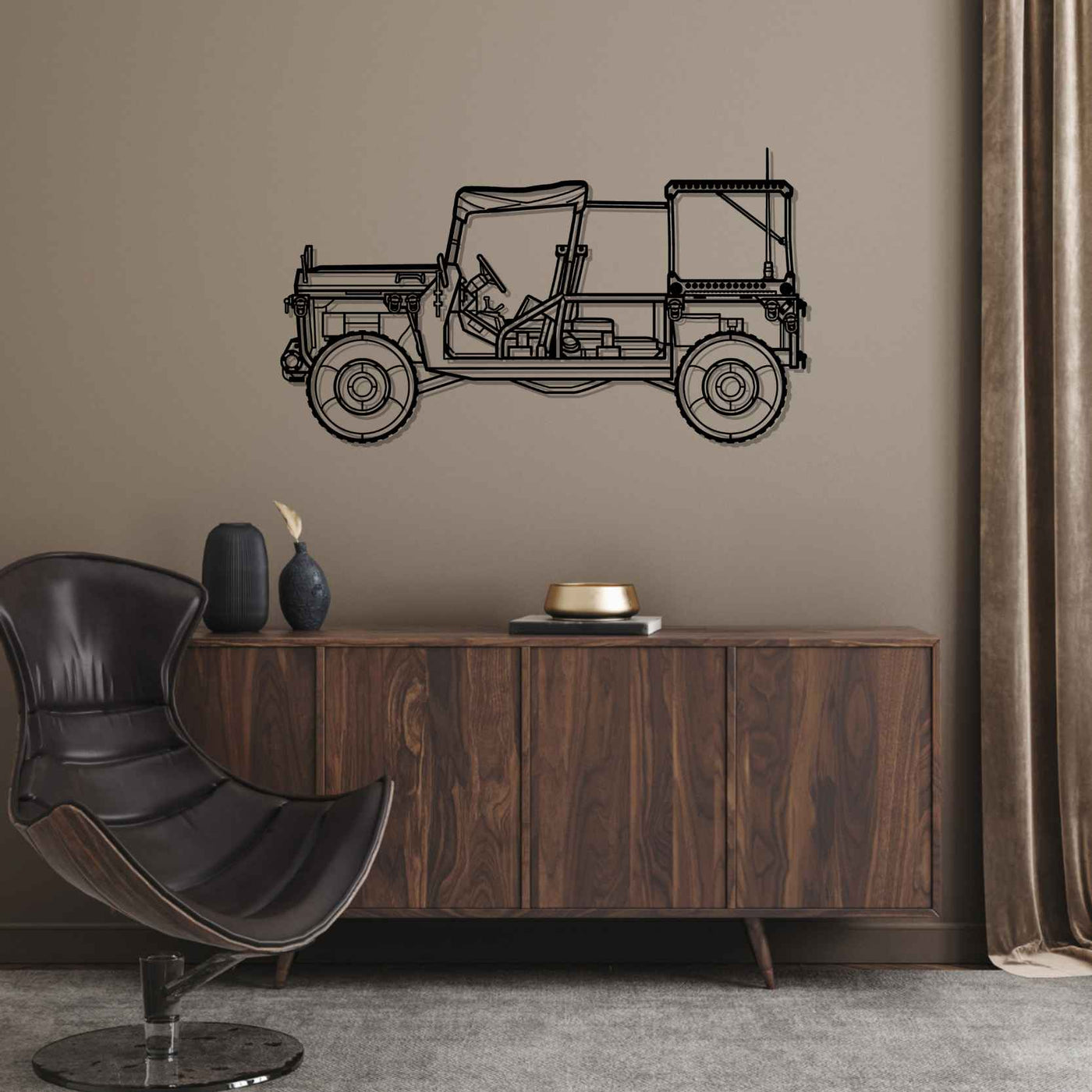 M1161 Silhouette Metal Wall Art