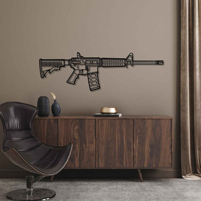 MP 15 Sport 2 Silhouette Metal Wall Art