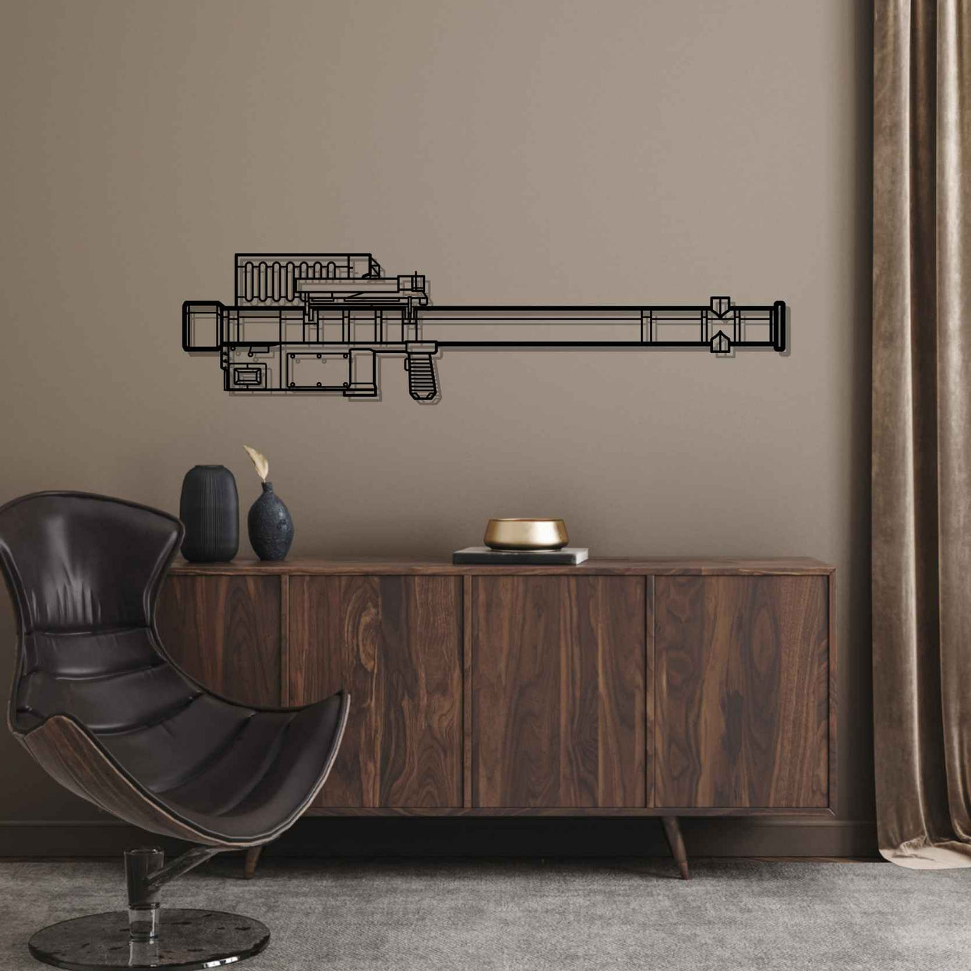 FIM-92 Stinger Silhouette Metal Wall Art