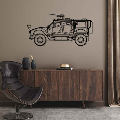 M-ATV MRAP Silhouette Metal Wall Art