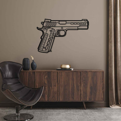 Rapide 1911 Front Silhouette Metal Wall Art