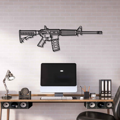 MP 15 Sport 2 Silhouette Metal Wall Art