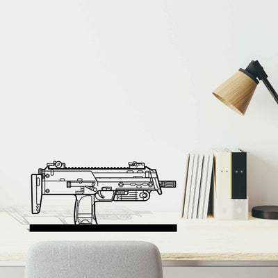 MP7A1 Silhouette Metal Art Stand