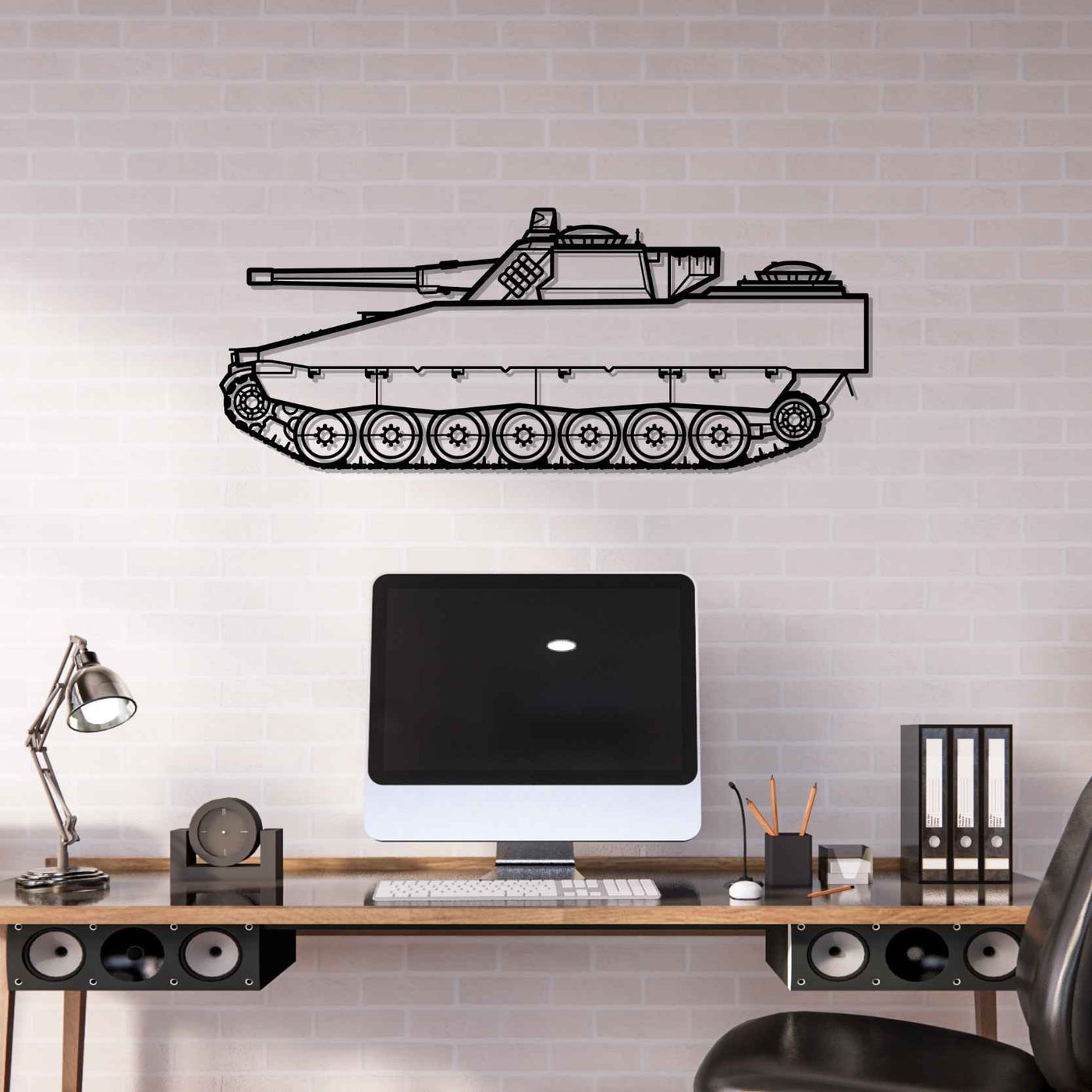 CV9030 CH Spz 2000 Silhouette Metal Wall Art