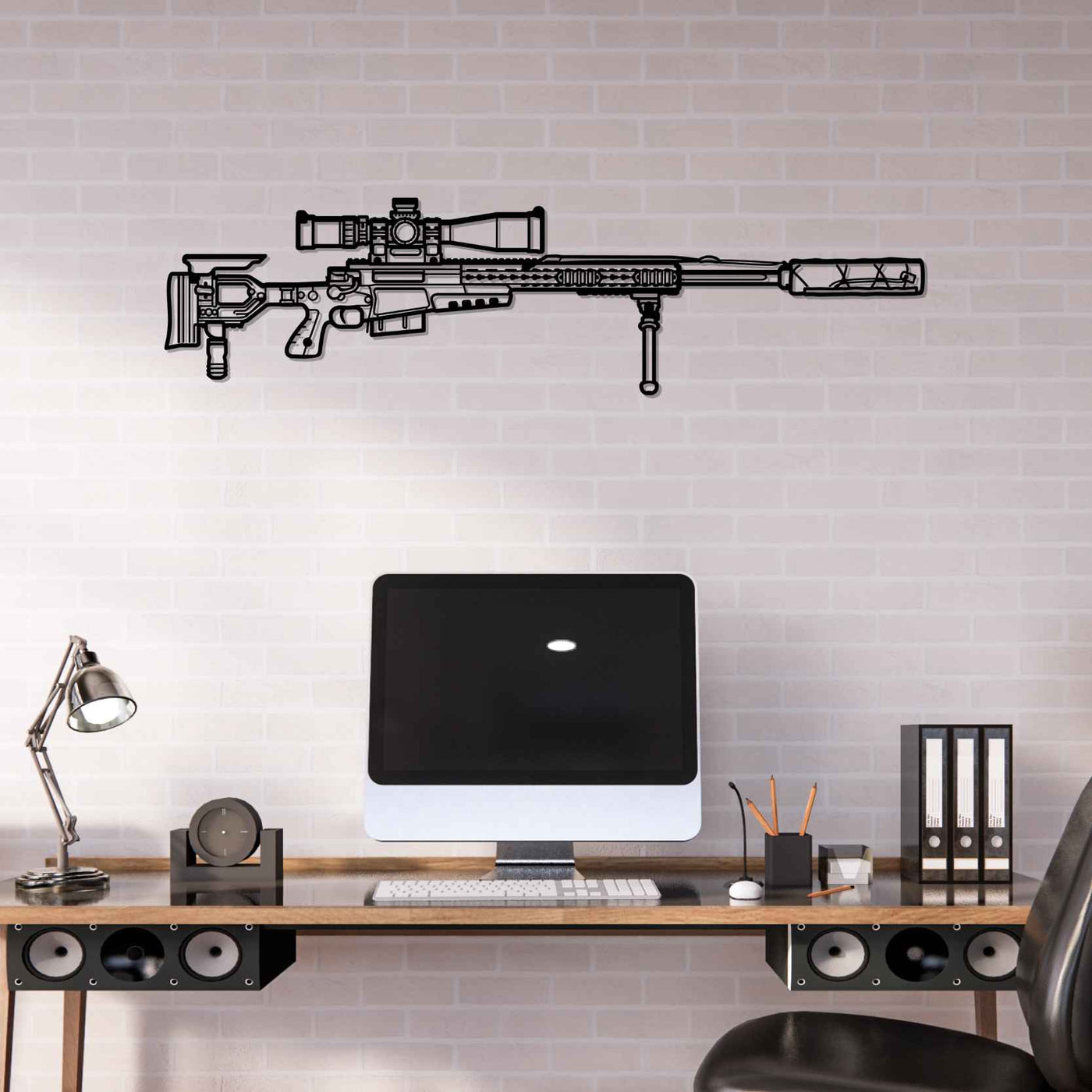 AWM G22A2 Silhouette Metal Wall Art