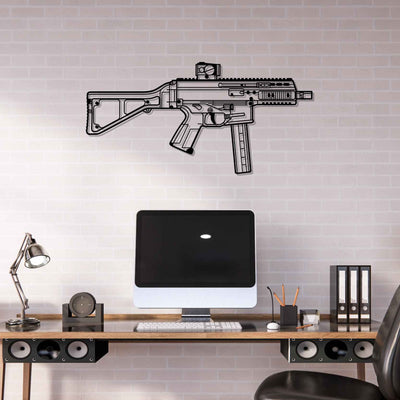 APC9 Silhouette Metal Wall Art