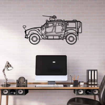 M-ATV MRAP Silhouette Metal Wall Art