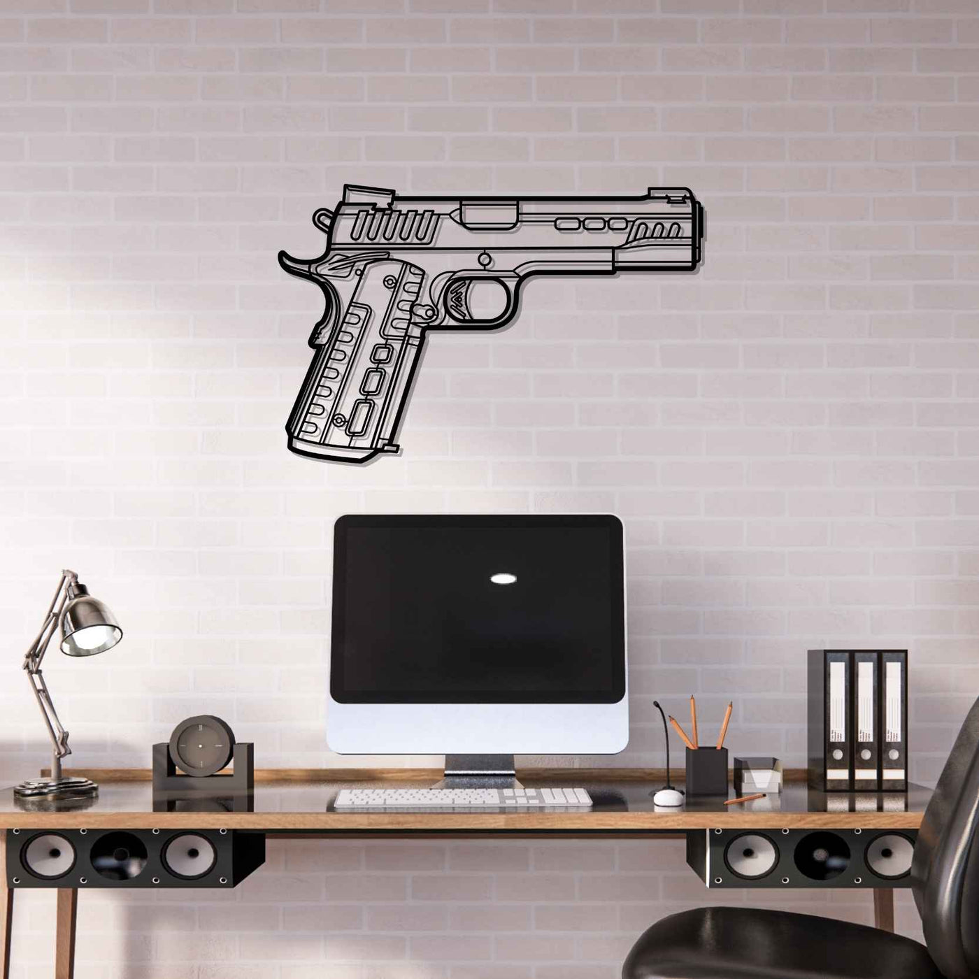 Rapide 1911 Front Silhouette Metal Wall Art