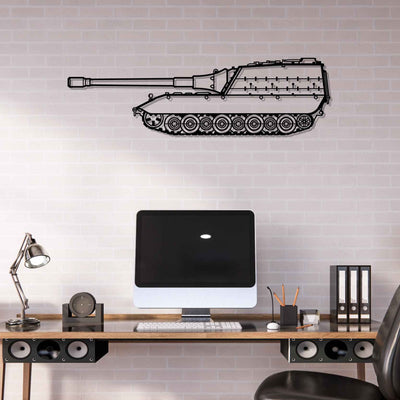 JPZ E 100 Silhouette Metal Wall Art