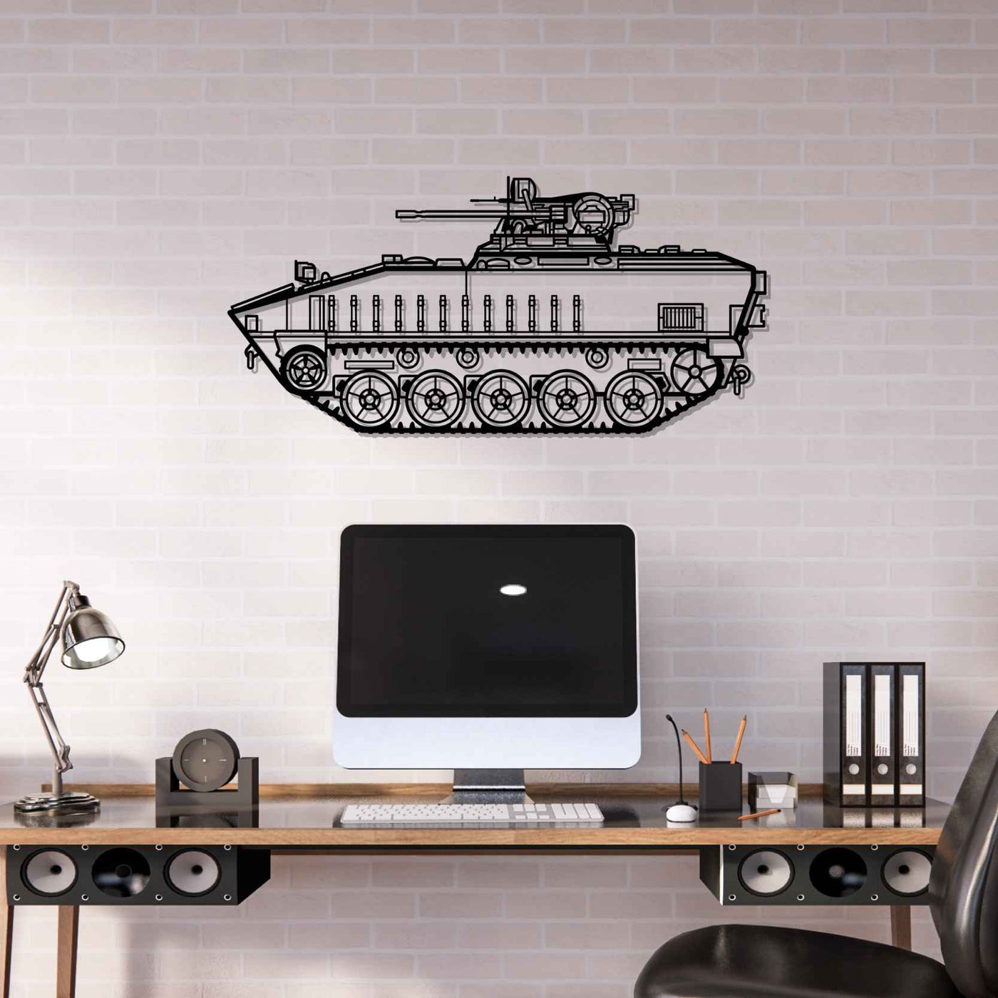 AMX 10P Silhouette Metal Wall Art