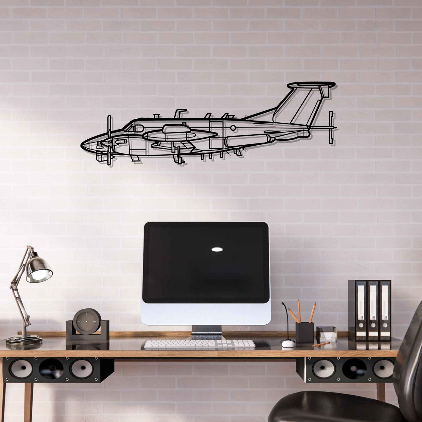 RC-12X Guardrail Silhouette Metal Wall Art