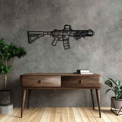 MCX-300B Virtus Police Silhouette Metal Wall Art