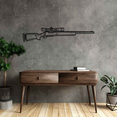 M24 SWS Silhouette Metal Wall Art