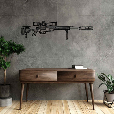 AWM G22A2 Silhouette Metal Wall Art