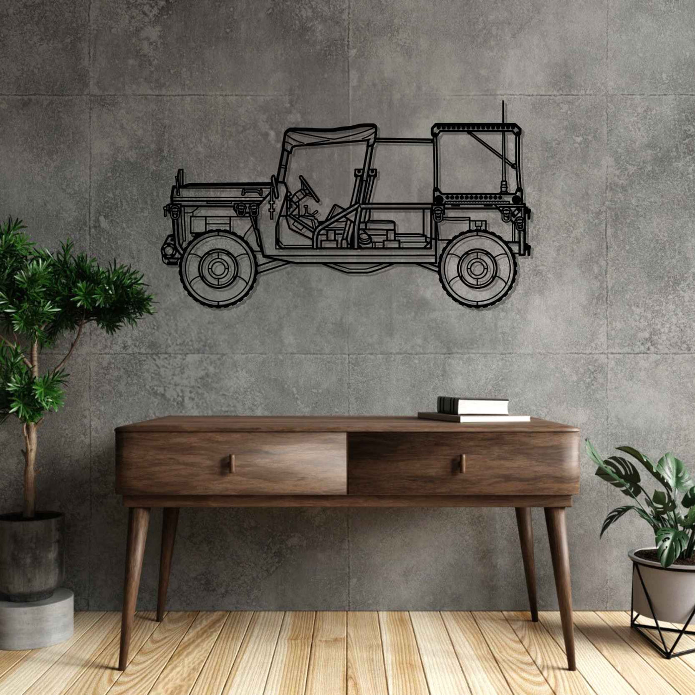 M1161 Silhouette Metal Wall Art