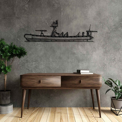 NSW RHIB Silhouette Metal Wall Art