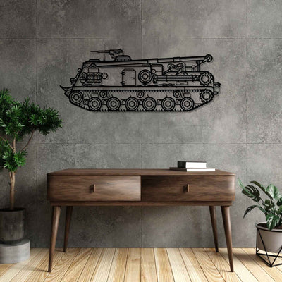 M88A2 Hercules Silhouette Metal Wall Art