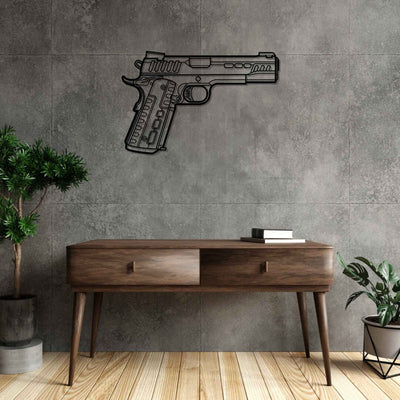 Rapide 1911 Front Silhouette Metal Wall Art