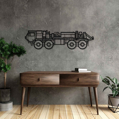 M984A1 HEMTT Silhouette Metal Wall Art