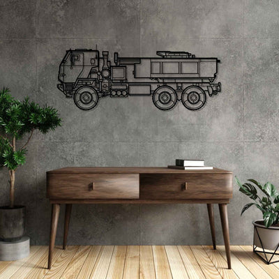 M142 HIMARS Silhouette Metal Wall Art