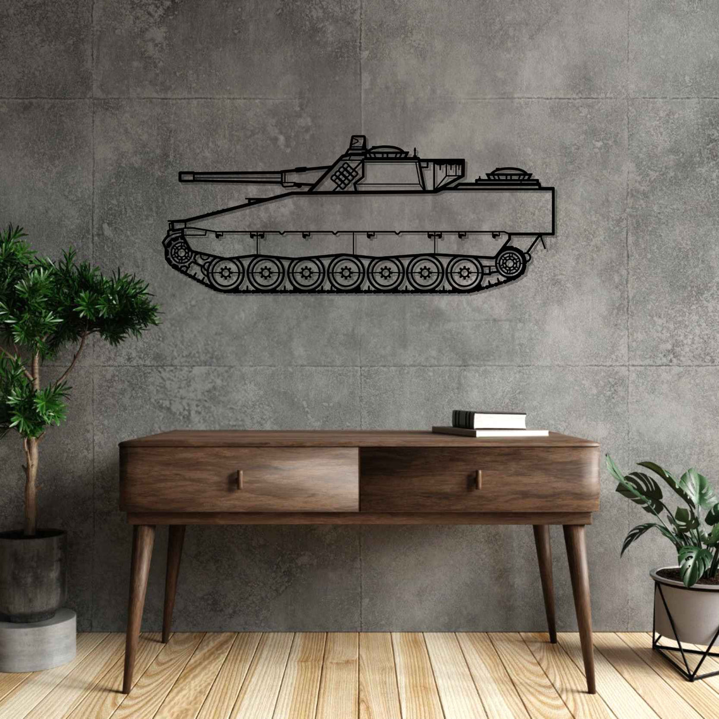 CV9030 CH Spz 2000 Silhouette Metal Wall Art