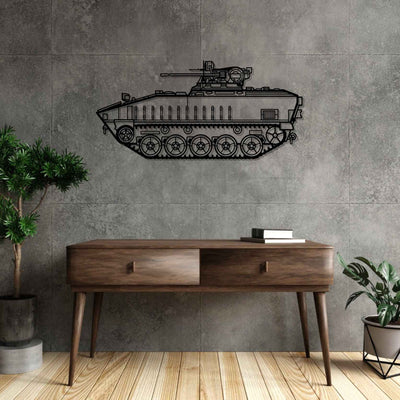 AMX 10P Silhouette Metal Wall Art