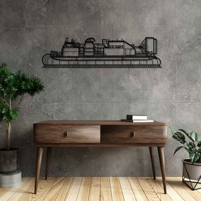 Landing Craft Air Cushion Silhouette Metal Wall Art