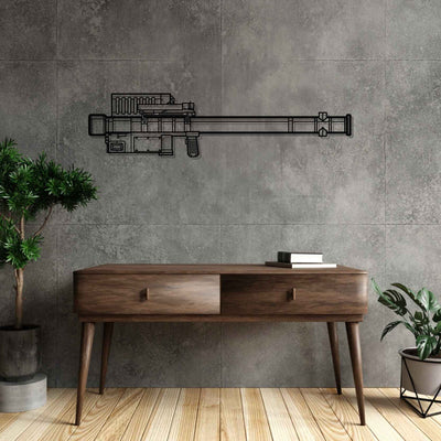 FIM-92 Stinger Silhouette Metal Wall Art